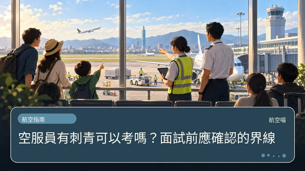 空服員有刺青可以考嗎？面試前應確認的界線主題插畫